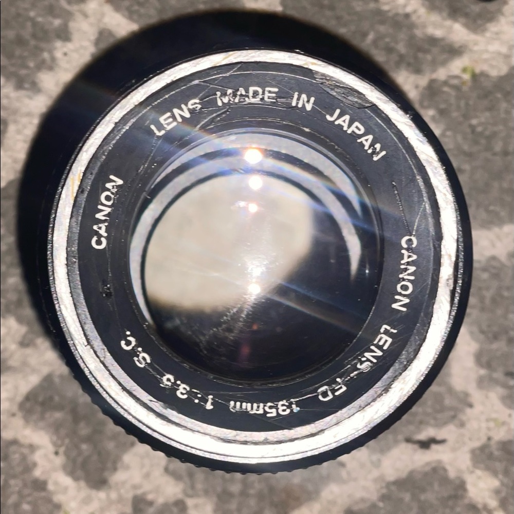 1940’s video camera in leather case / 1960’s color photo camera / vintage lense - Picture 9 of 16